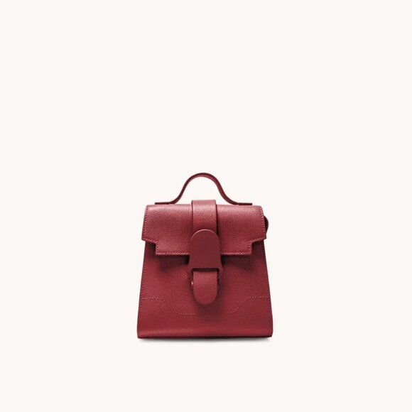 Senreve Merlot Mini Alunna Convertible‎ Crossbody Backpack w/ Statement Strap - Picture 12 of 16